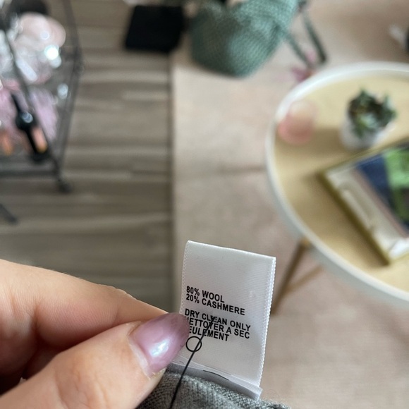 James Perse Grey Long Sleeve Wool Cashmere - Picture 3 of 7